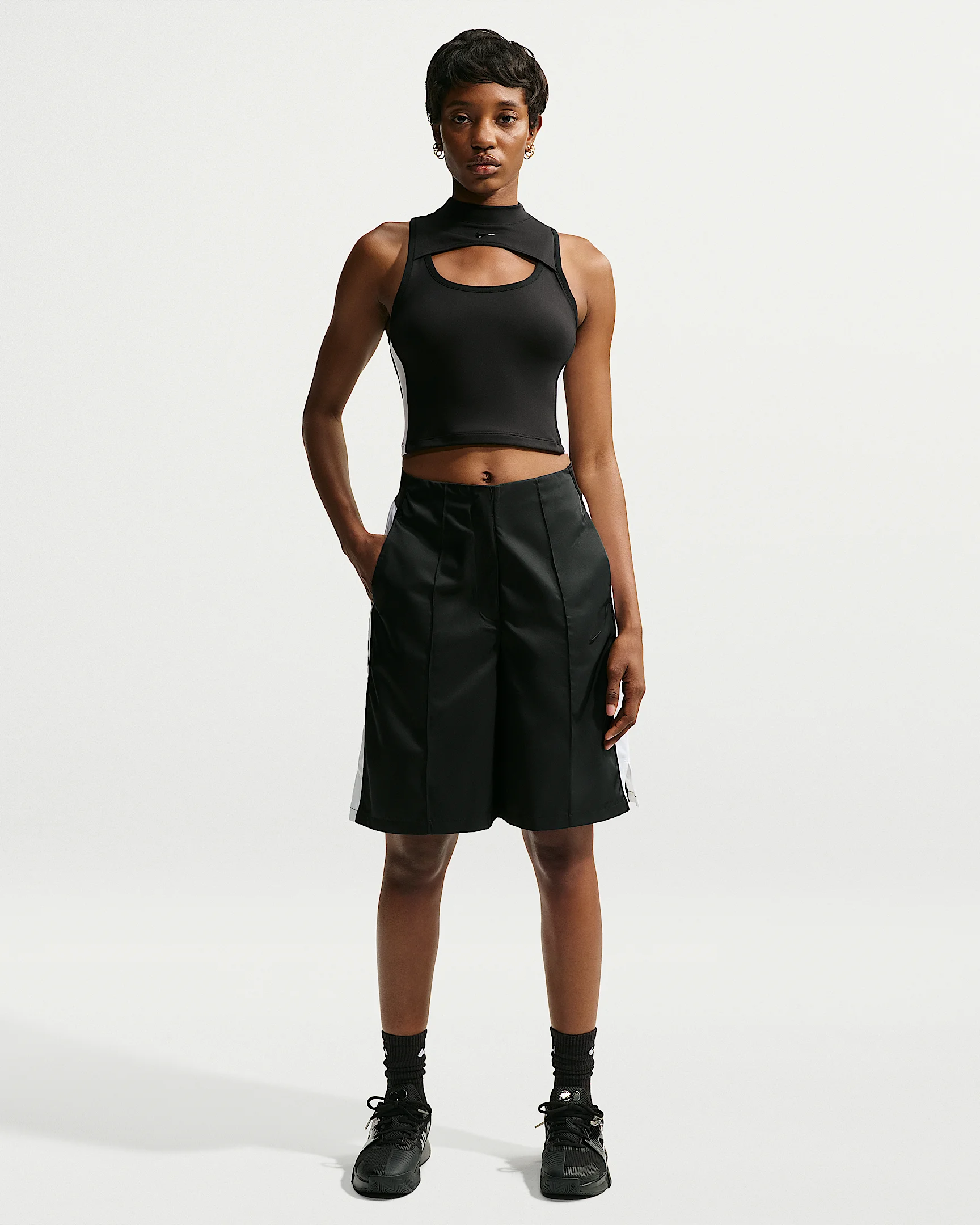 Naomi Osaka Women's Loose Mid-Rise Shorts - 1