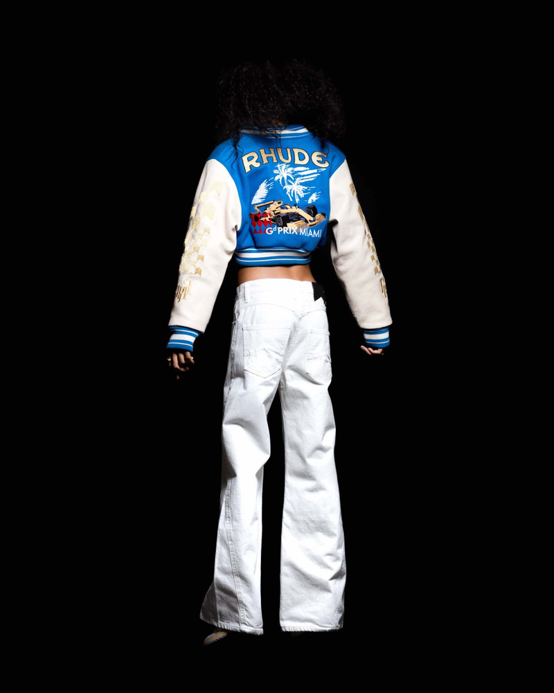 F1 CROPPED VARSITY JACKET 5