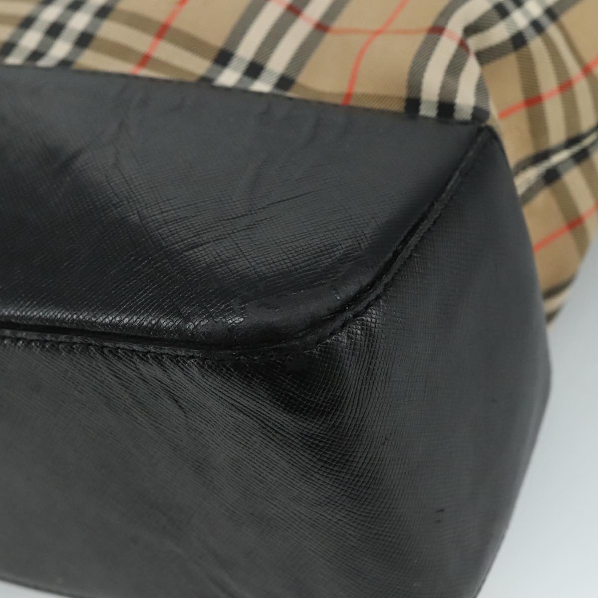 Burberry Nova Check Tote Bag Canvas Beige - 15