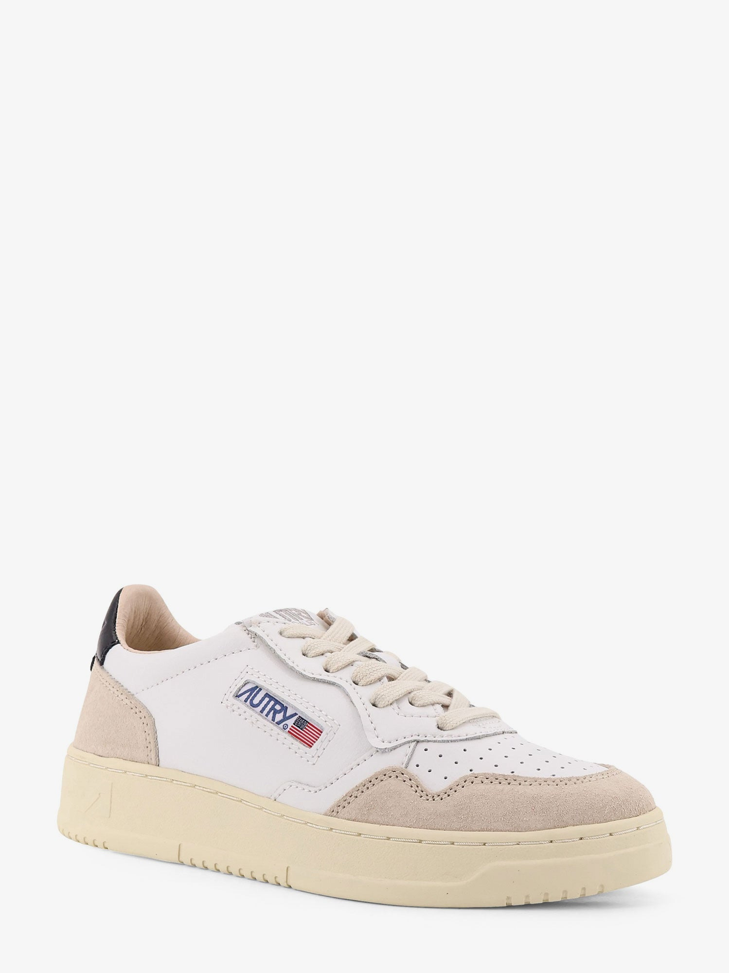 Medalist Low Leather Low-Top Sneakers With Suede Inserts - 2