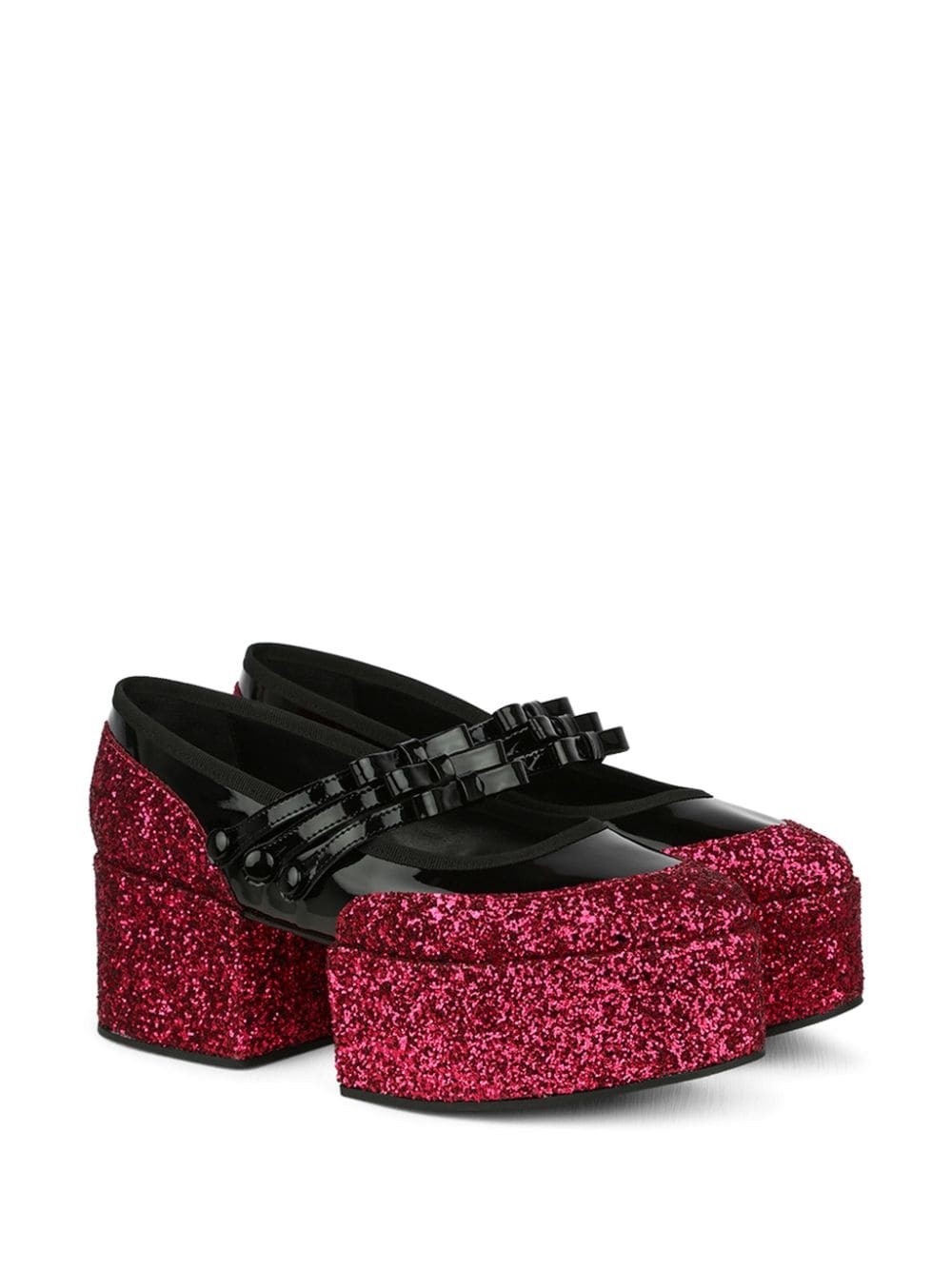 glitter-embellished loafers - 2