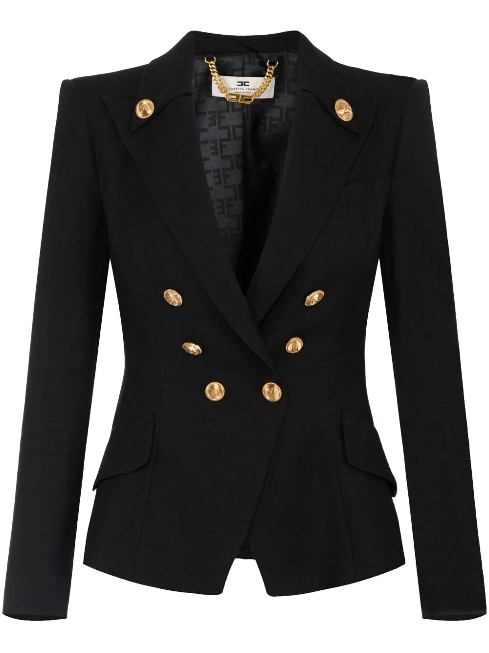 button-detail blazer - 1