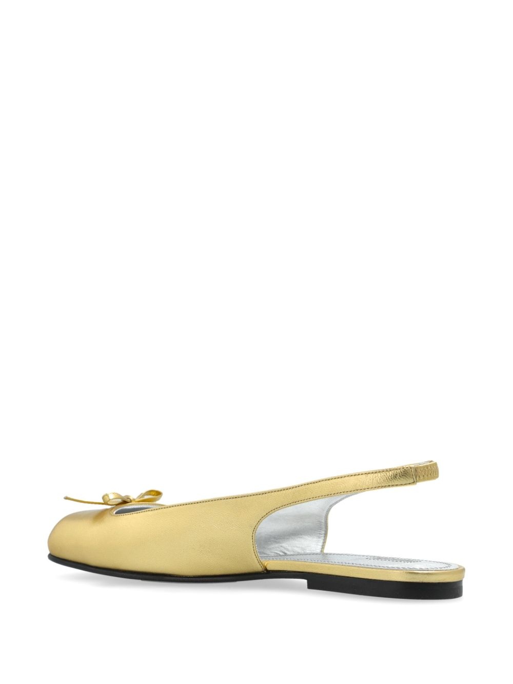 leather ballerina shoes - 3