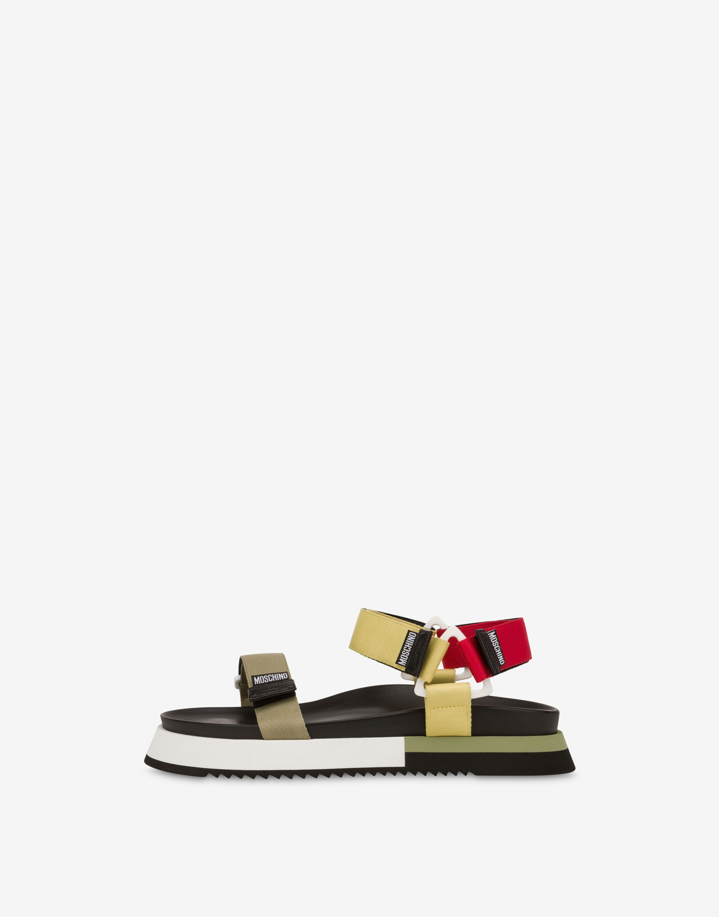 MULTICOLOURED-STRAP SANDALS - 2