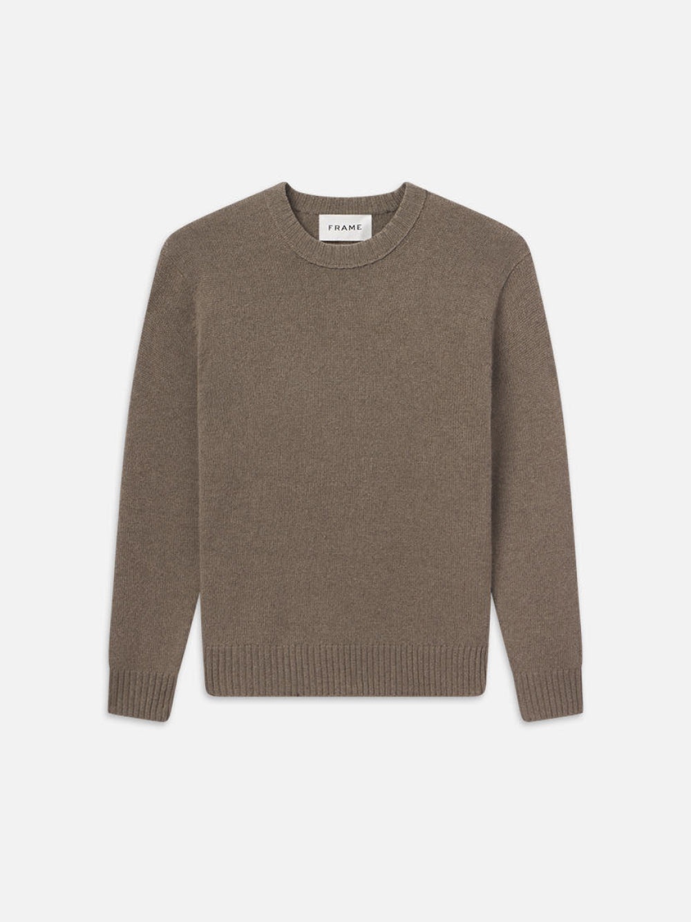 Cashmere Crewneck Sweater in Soft Mocha - 1
