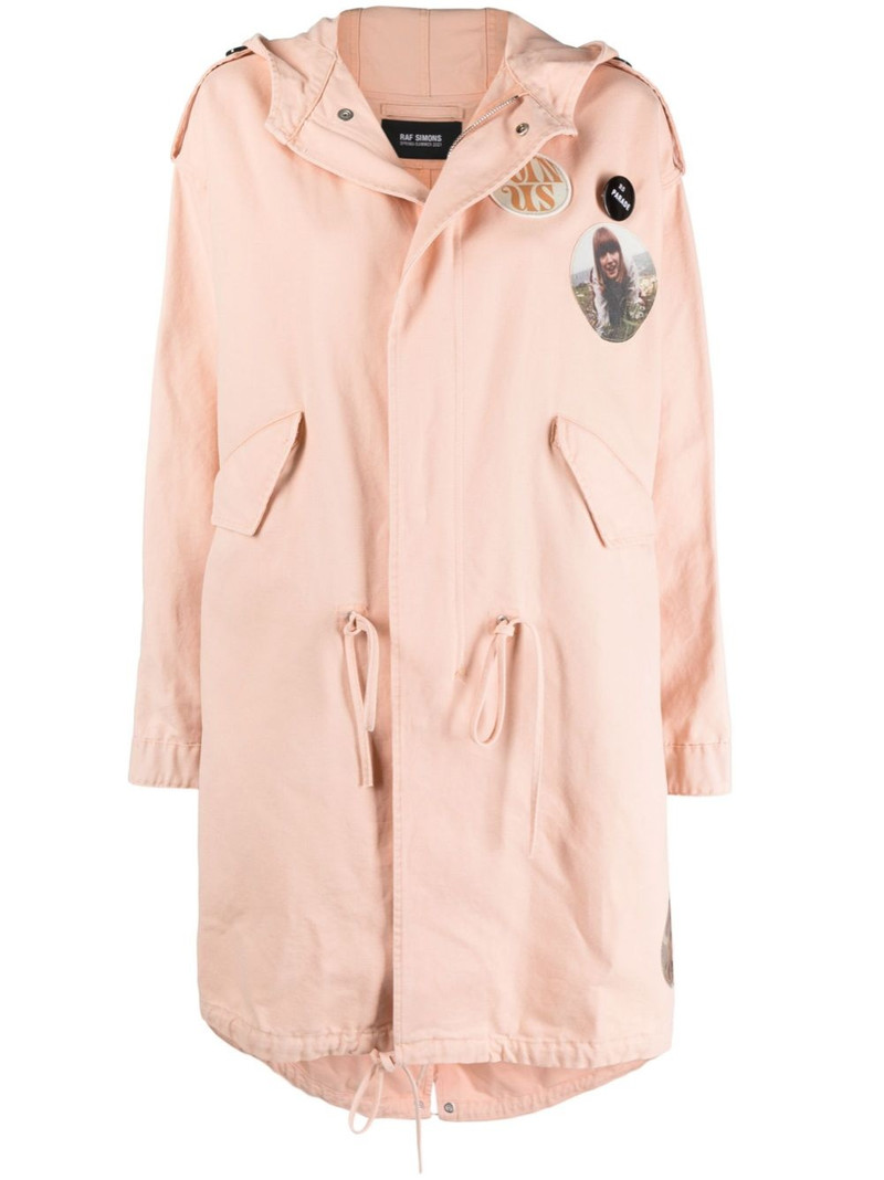 photograph-print hooded coat 1