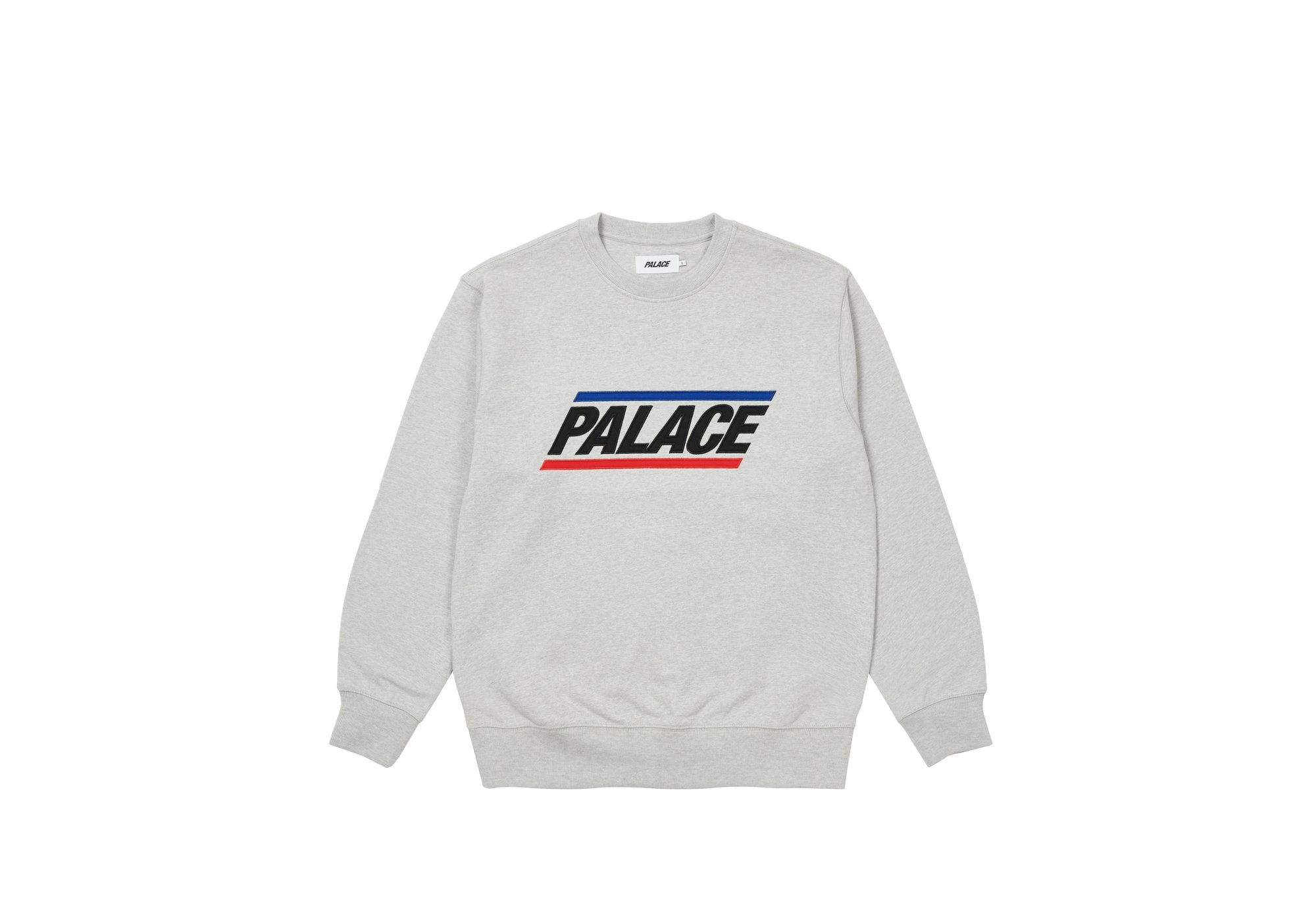 BASICS LOGO CREW GREY MARL - 1