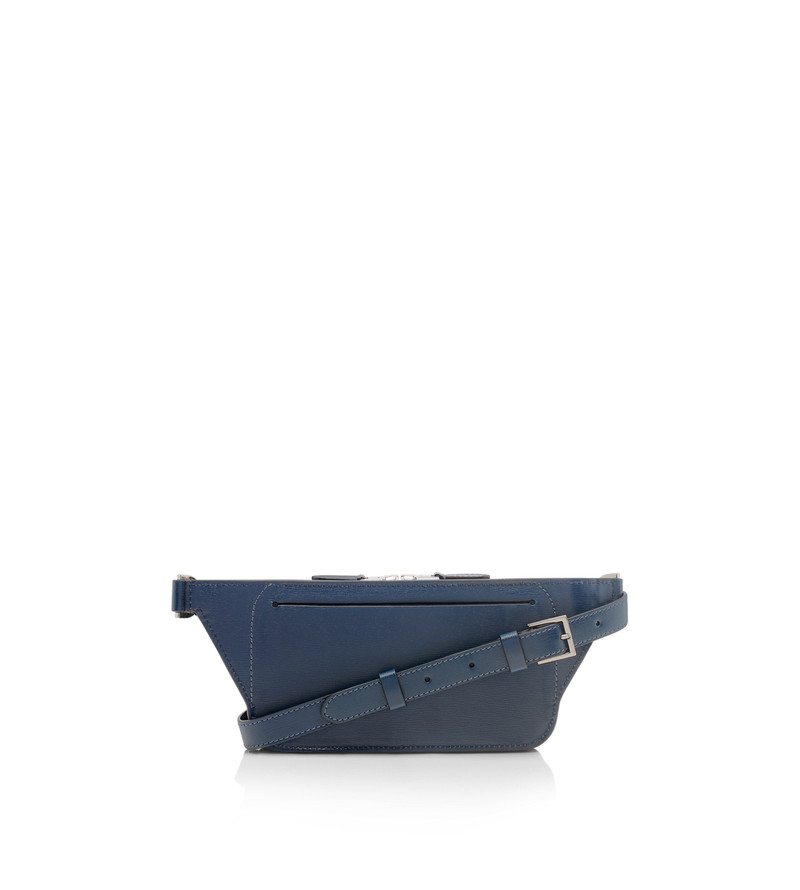 GRAIN LEATHER SMALL ZIP BELT BAG 3