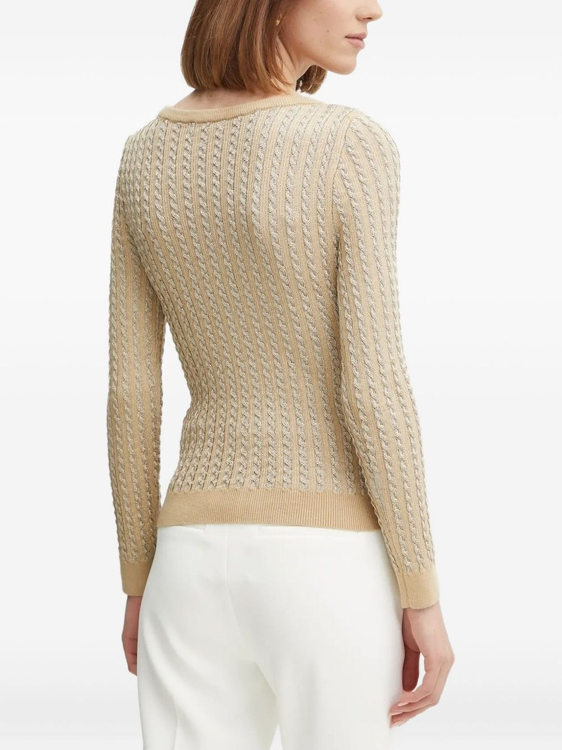 GUESS USA cable-knit sweater outlook