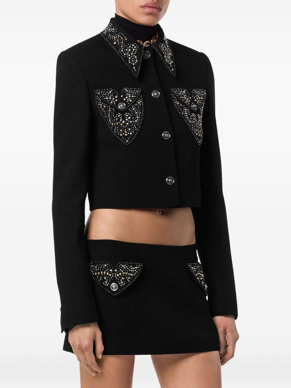 Wool jacket with studs - 5
