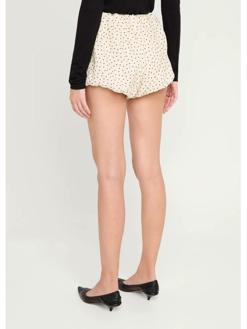 Polka Dot Linen Bubble Shorts 3