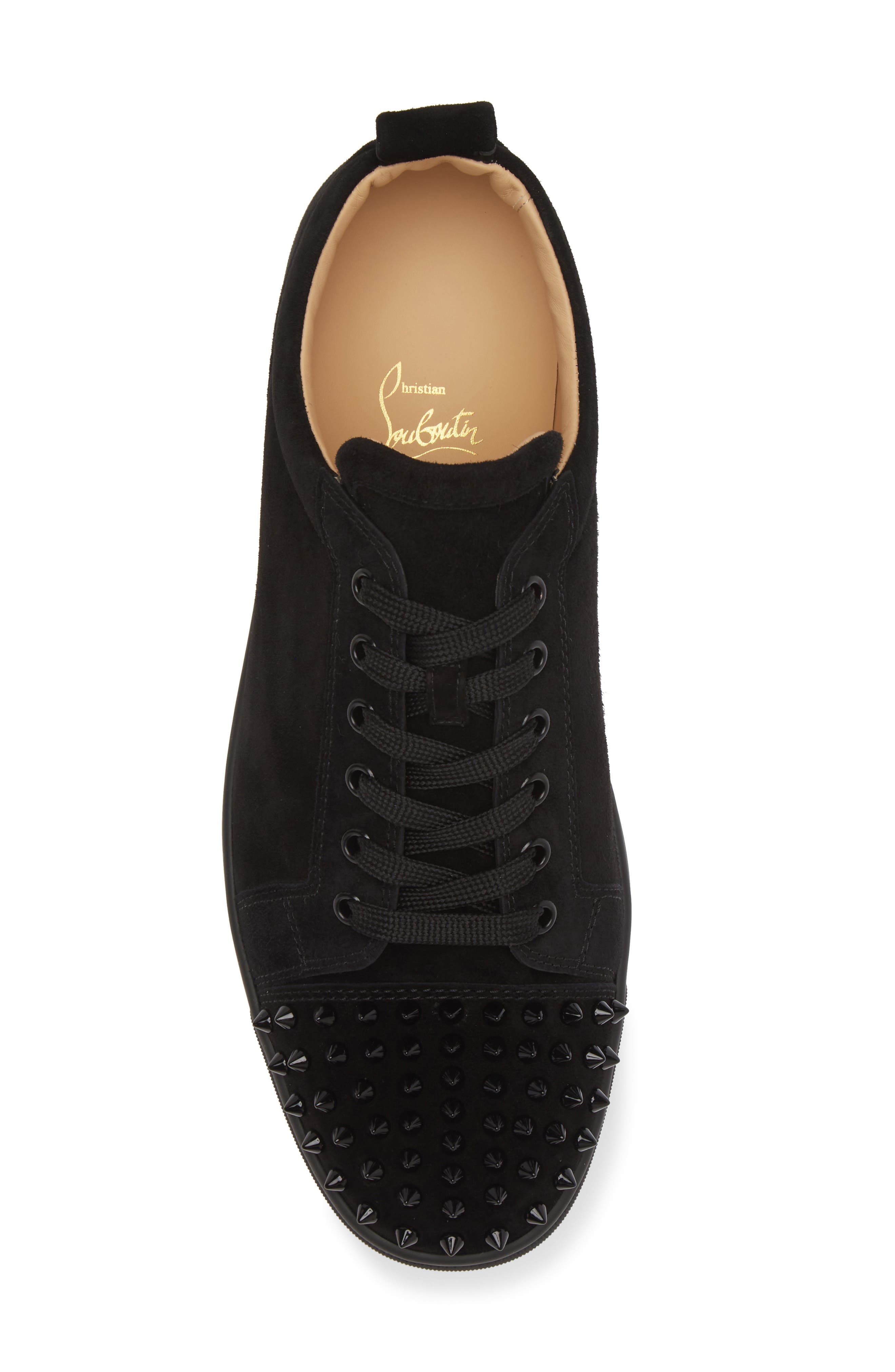 Christian Louboutin Louis Junior Spikes Sneaker in Cm53 Black/black at Nordstrom - 5