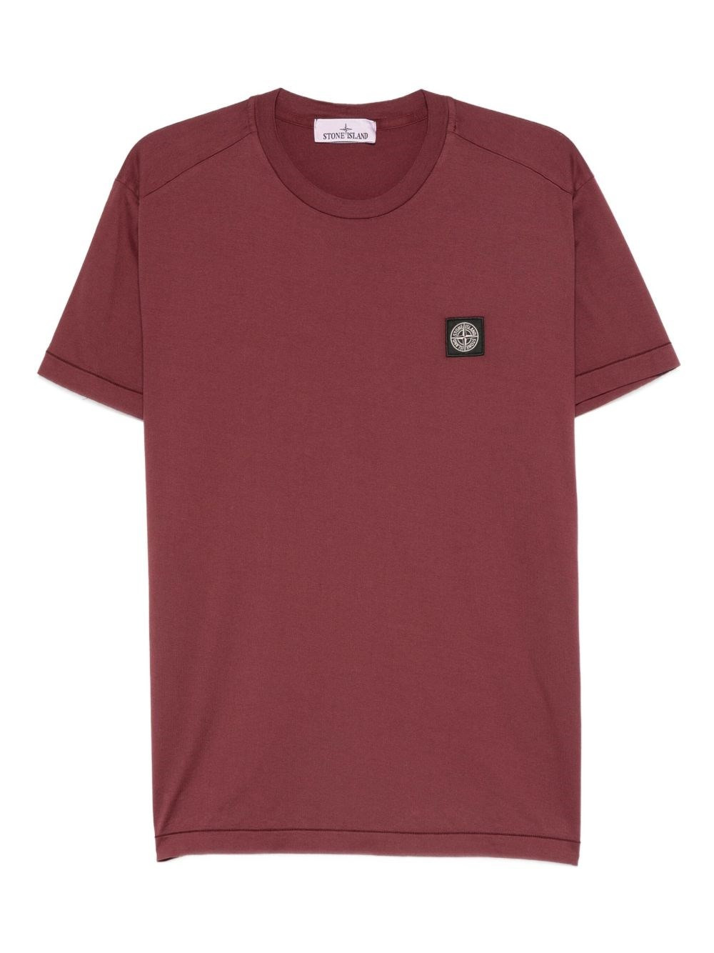 Short sleeves cotton t-shirt with logo - 1