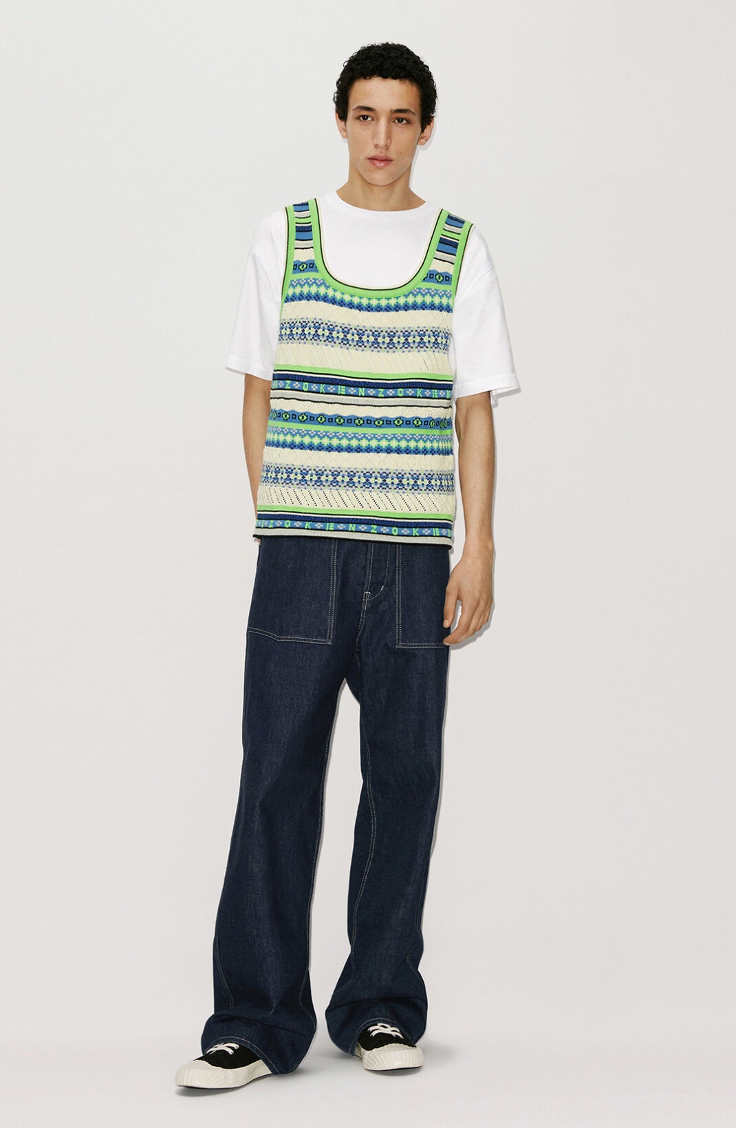 'Fair Isle' sleeveless jumper - 3