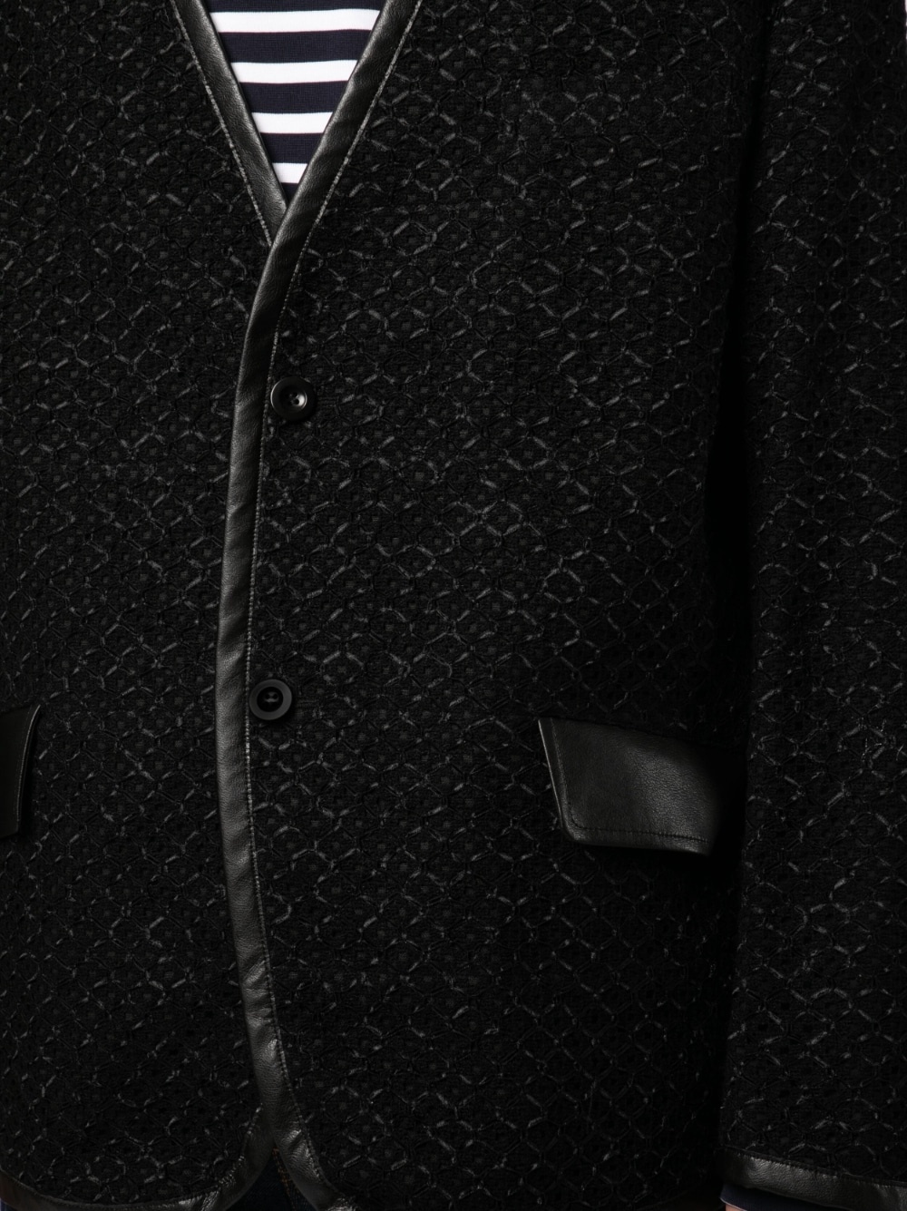 V-neck single-breasted jacket - 5