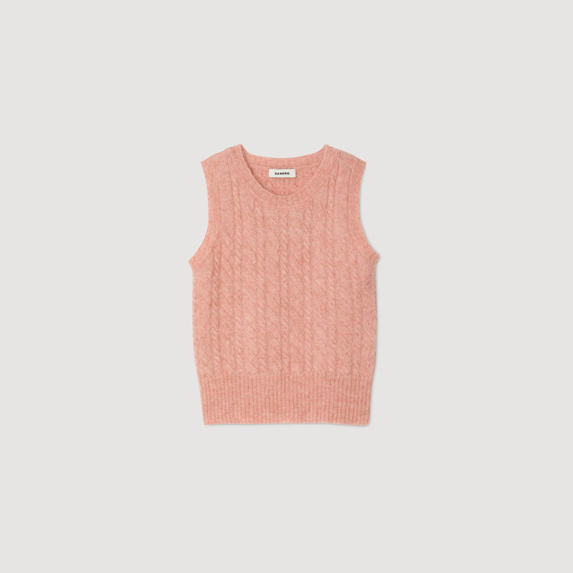 TWISTED SLEEVELESS SWEATER - 7