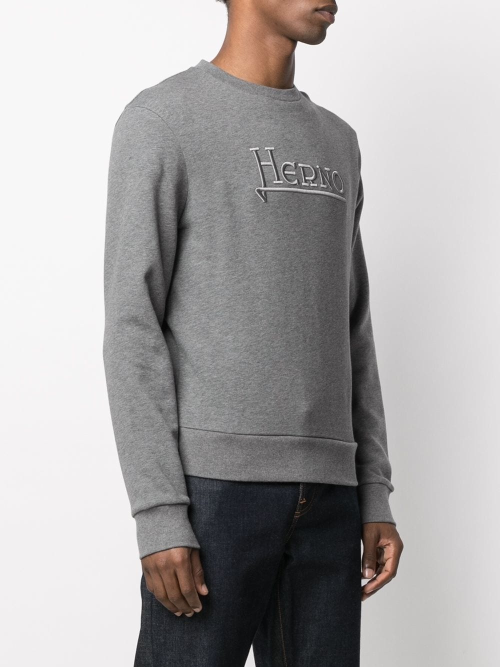 logo-embroidered sweatshirt - 3