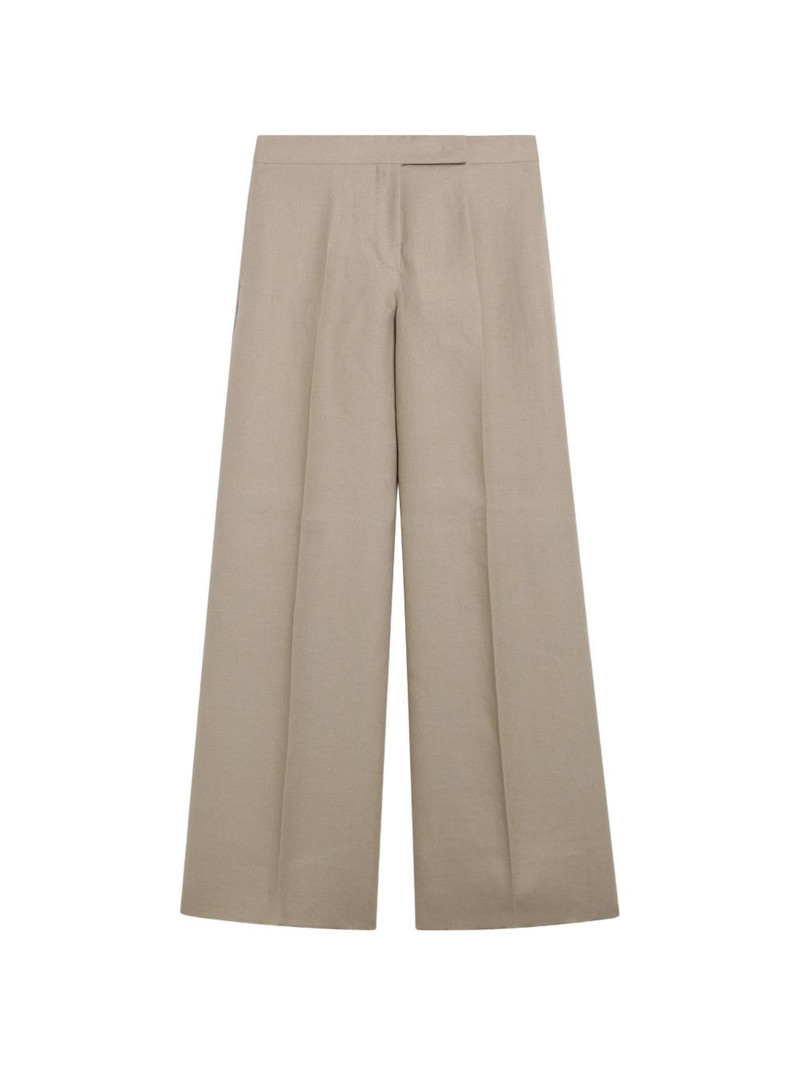 pressed-crease wide-leg trousers 1