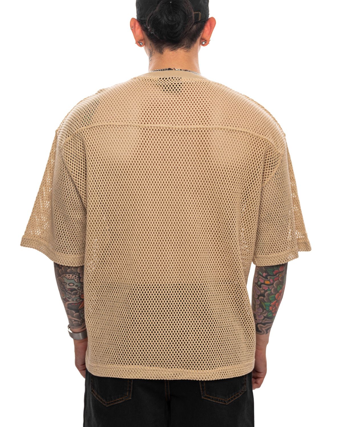 トップス *23SS*STUSSY COTTON MESH Stussy Cotton Mesh Long-Sleeve Crew Top Bone Men's - US