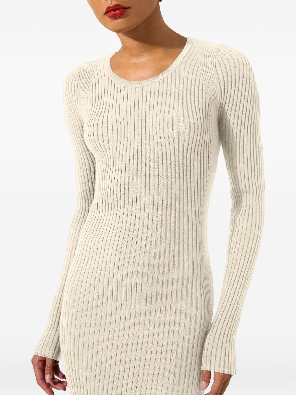 merino rib dress - 4