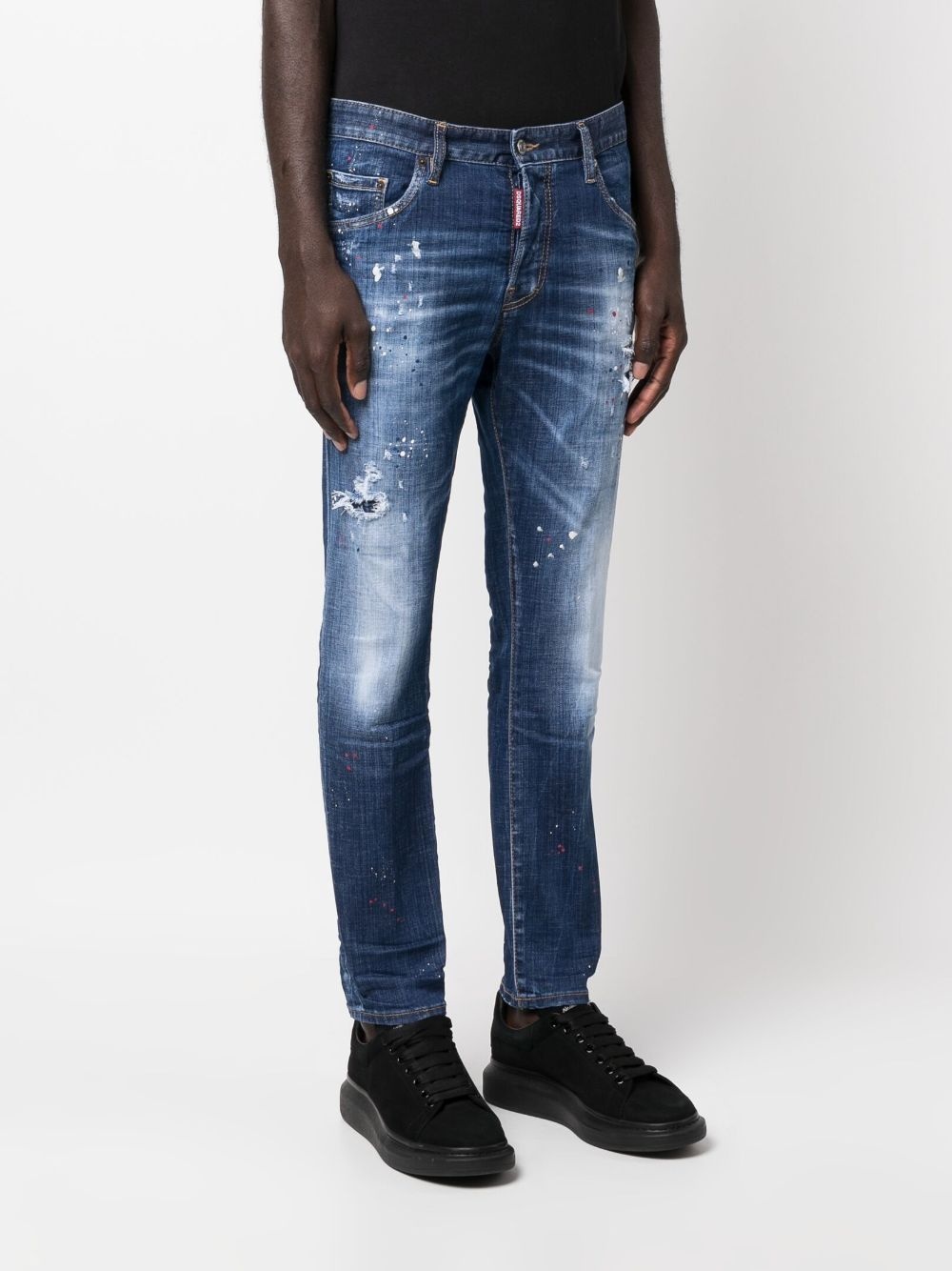 pain-splatter skinny jeans - 3