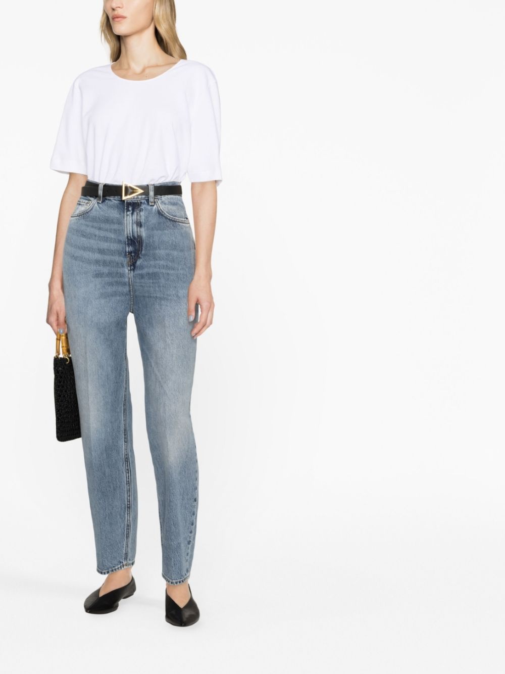 organic cotton tapered jeans - 2