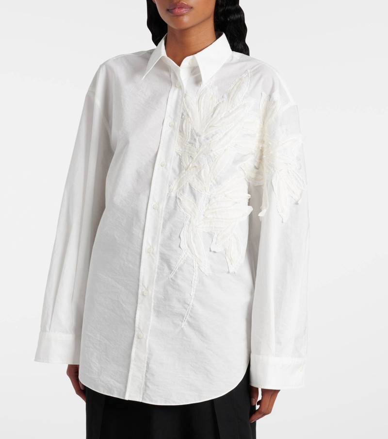 floral-appliqué shirt 6