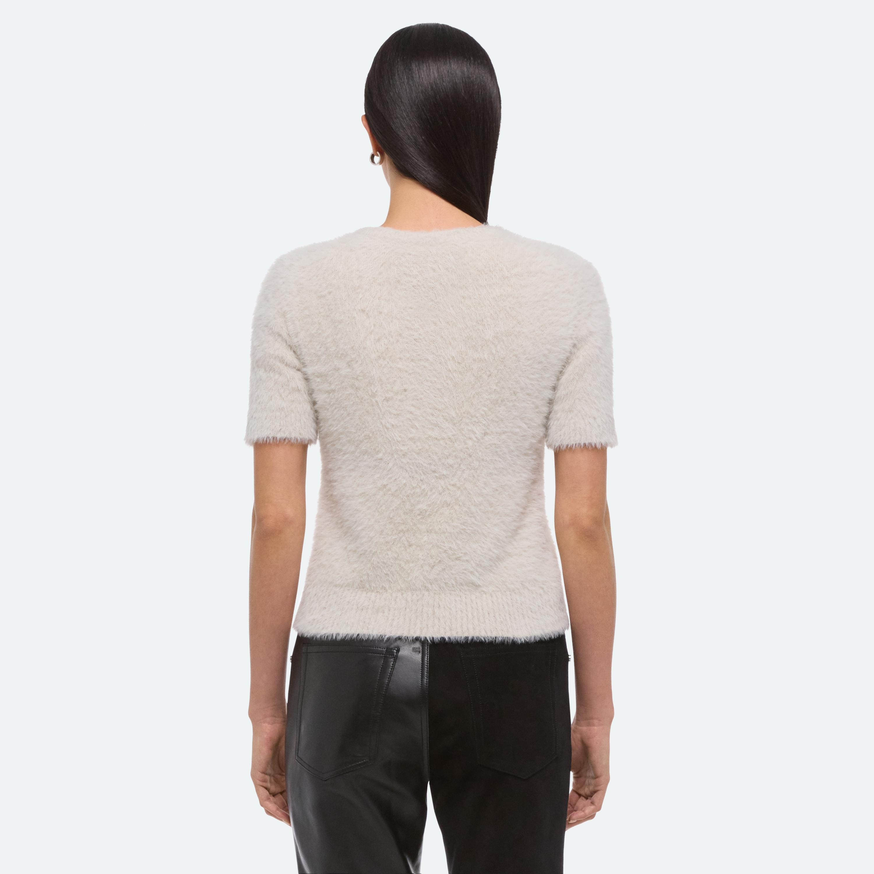 CROPPED SWEATER TEE - 6