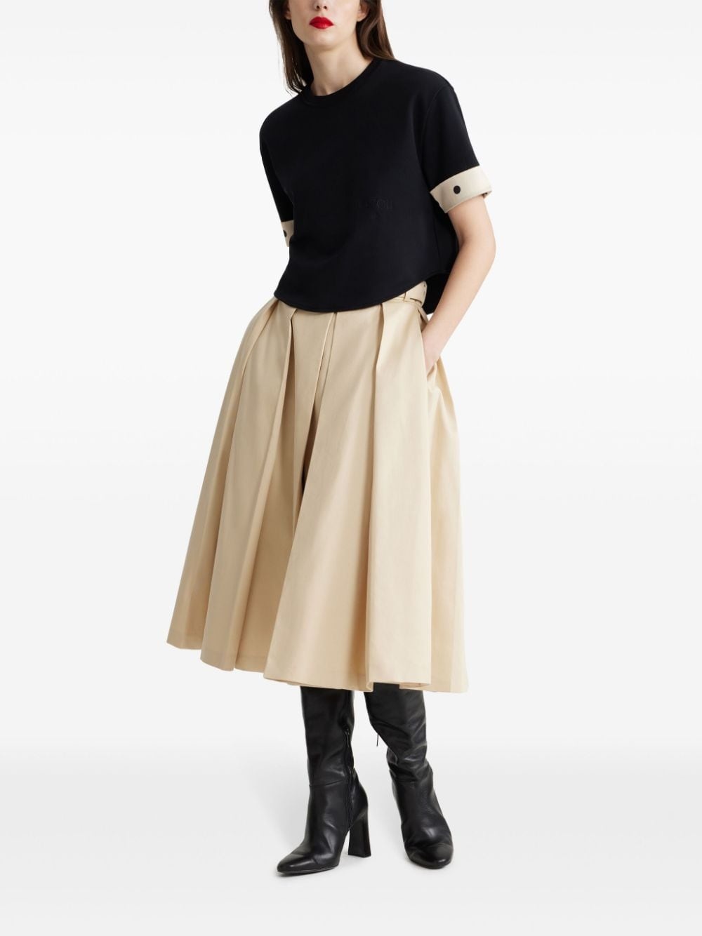 pleated midi skirt - 2