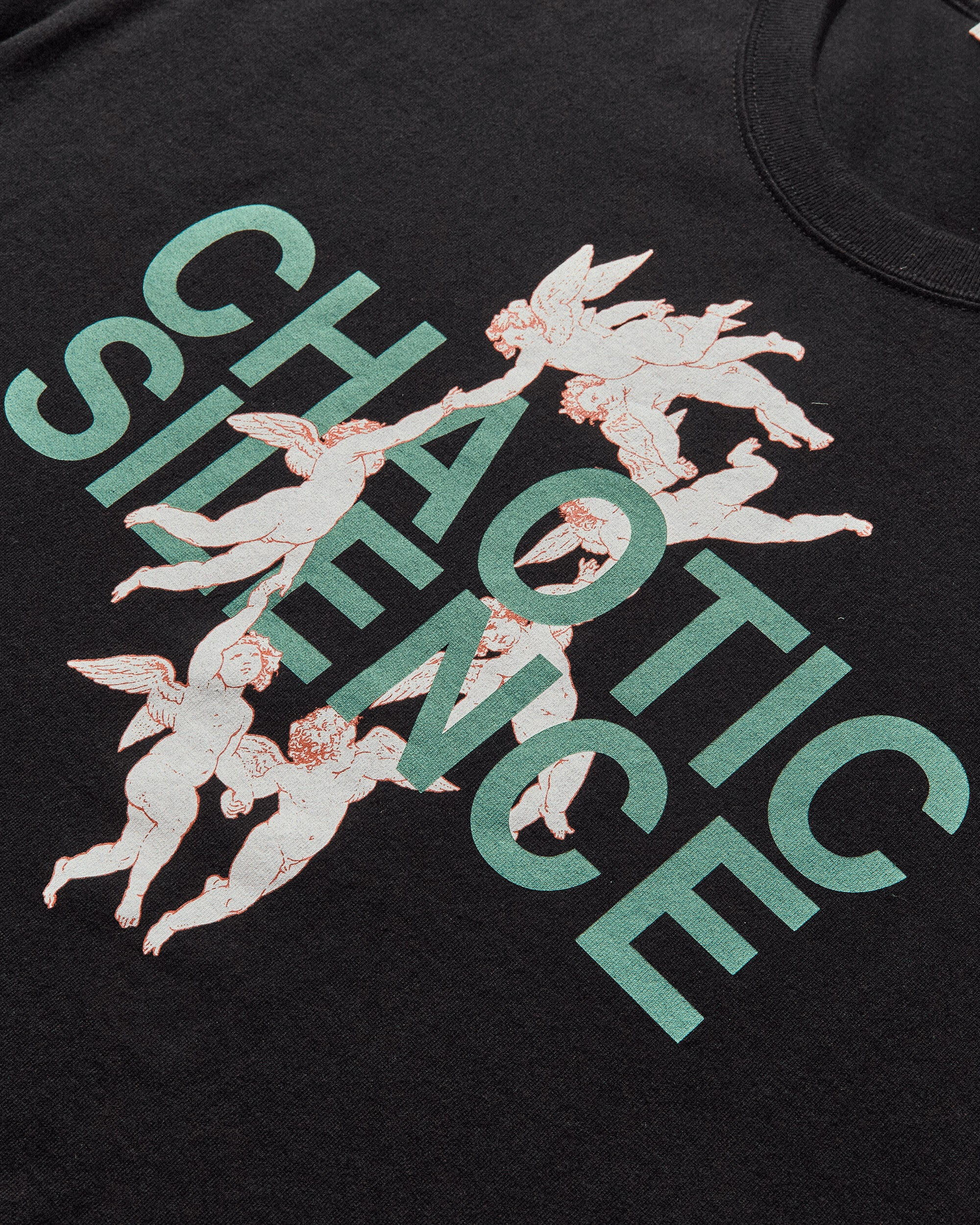 Men's Chaotic Silence T-Shirt Black - 4