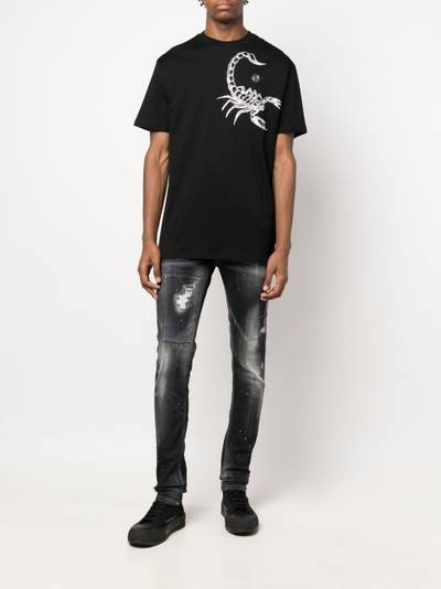 PHILIPP PLEIN Scorpion-print short-sleeve T-shirt outlook