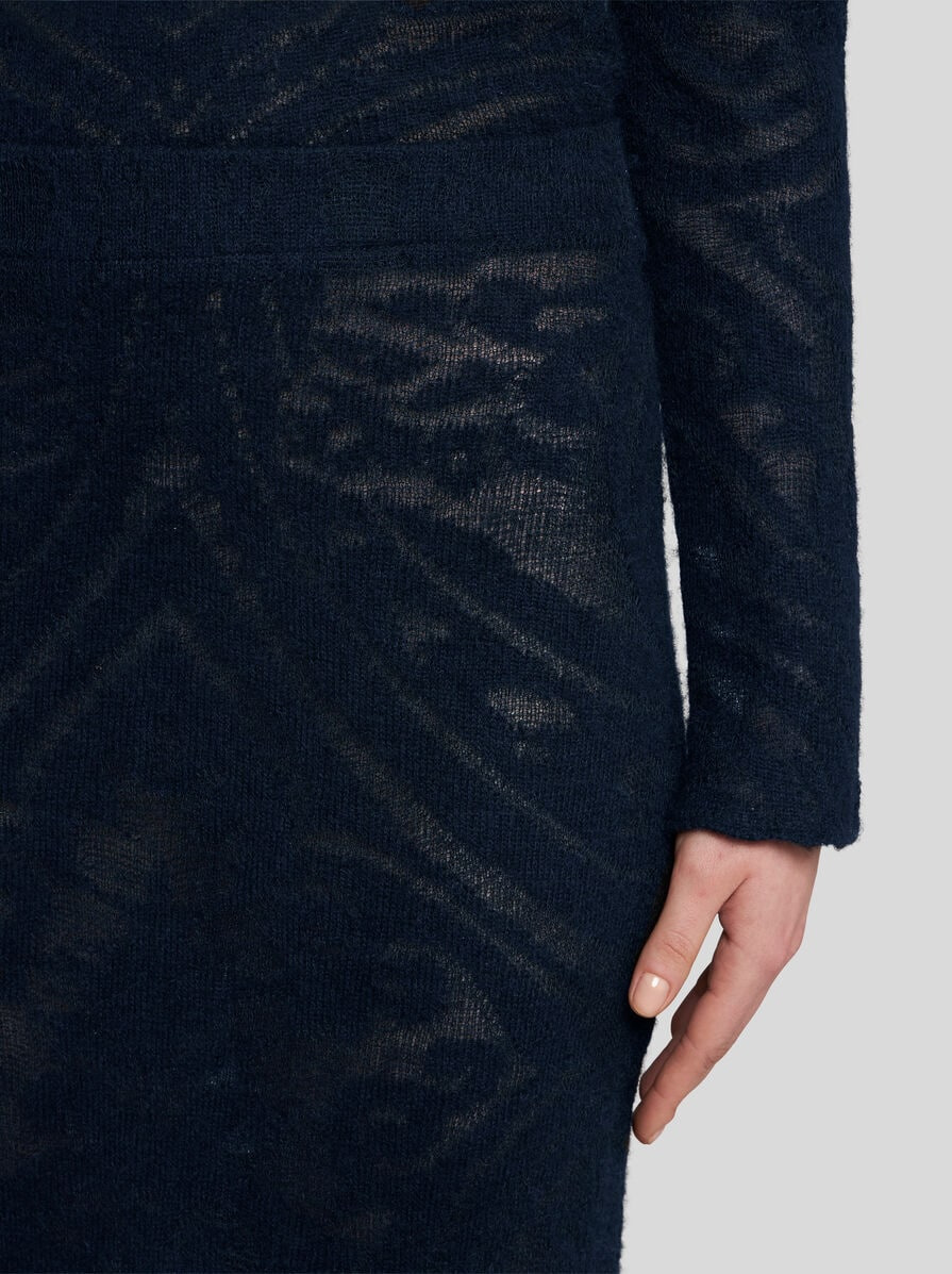 KNIT JACQUARD SKIRT - 3