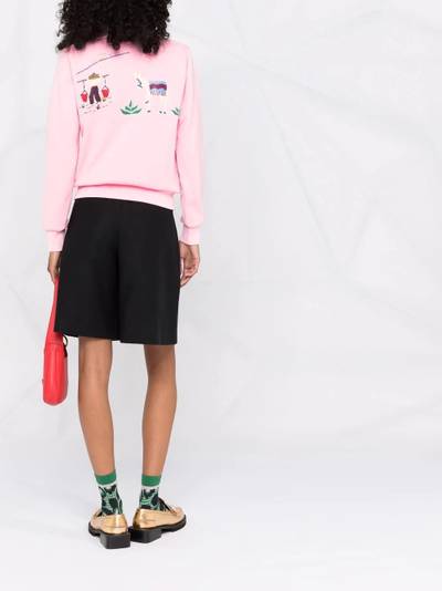 Comme des Garçons GIRL embroidered motif zipped jacket outlook