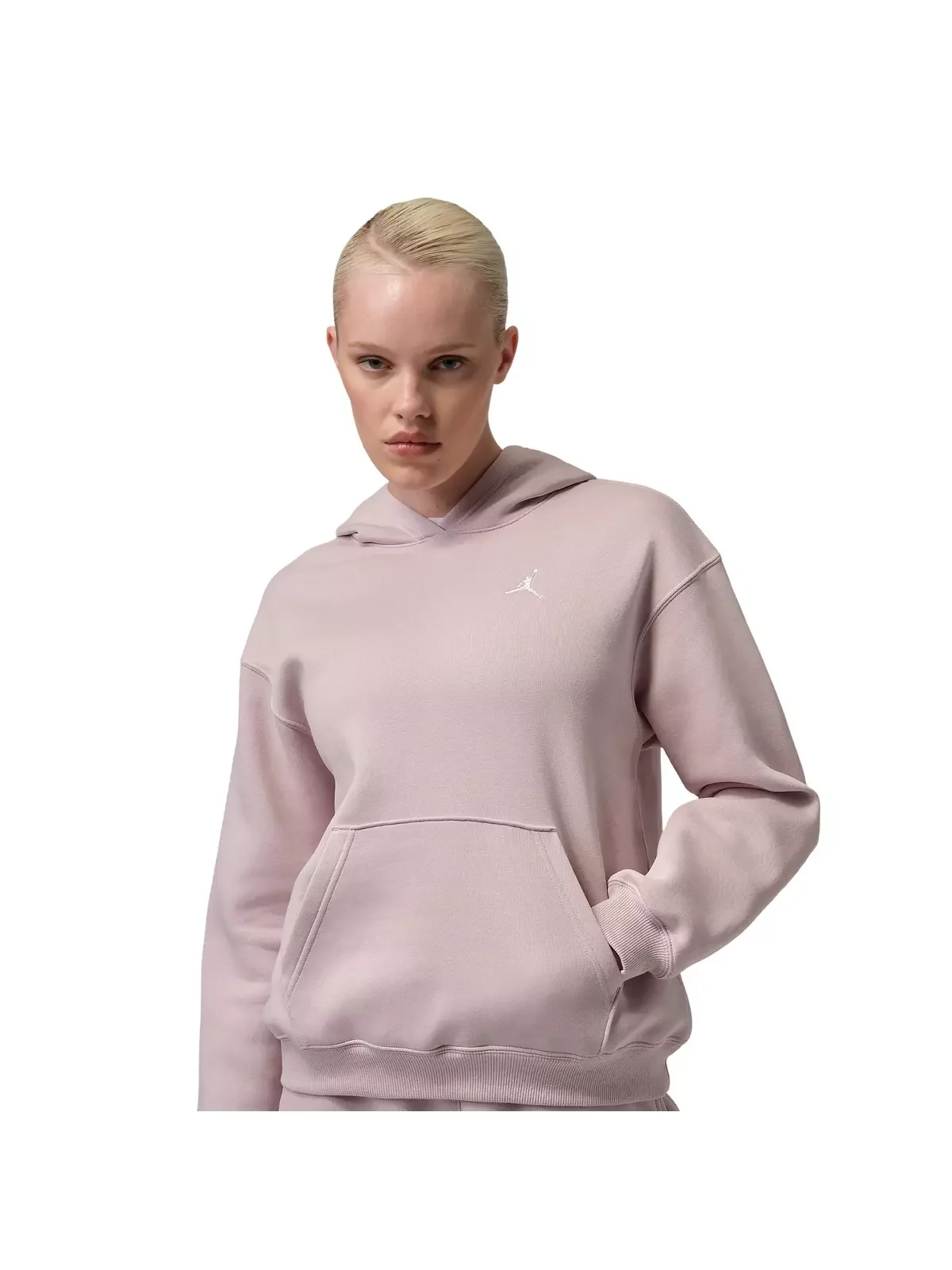 Women's Brooklyn Fleece Pullover Hoodie -Rose - 1