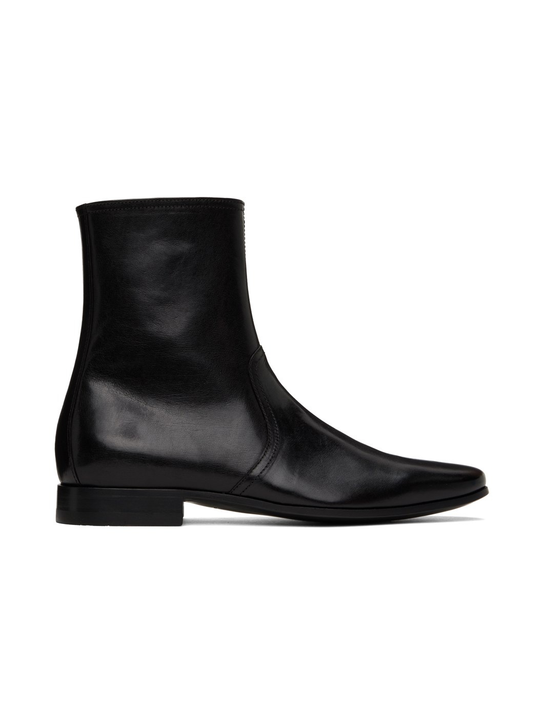 Black 400 Leather Chelsea Boots - 1