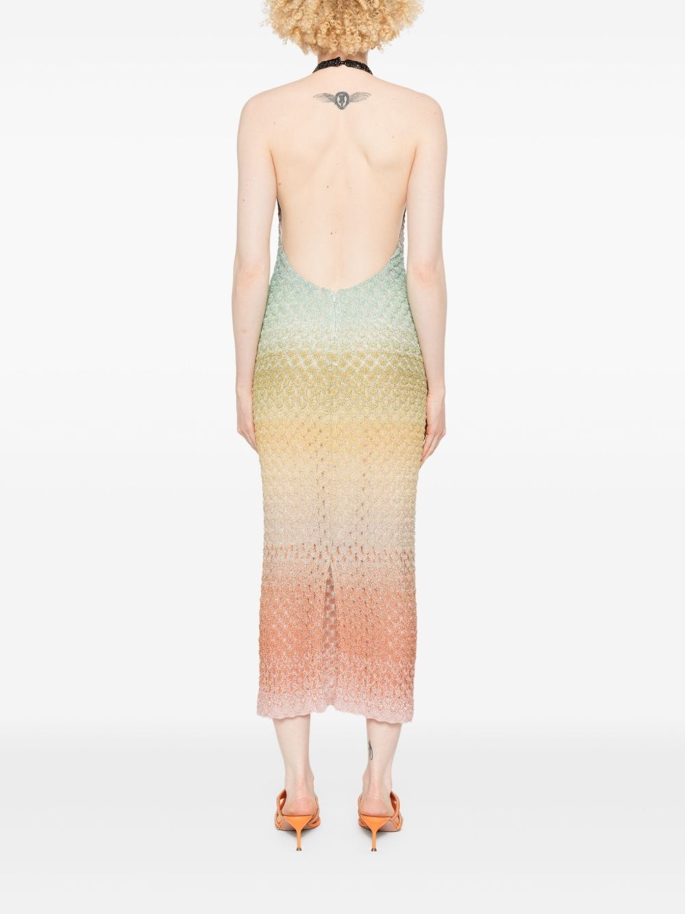 ombré-effect midi dress - 4