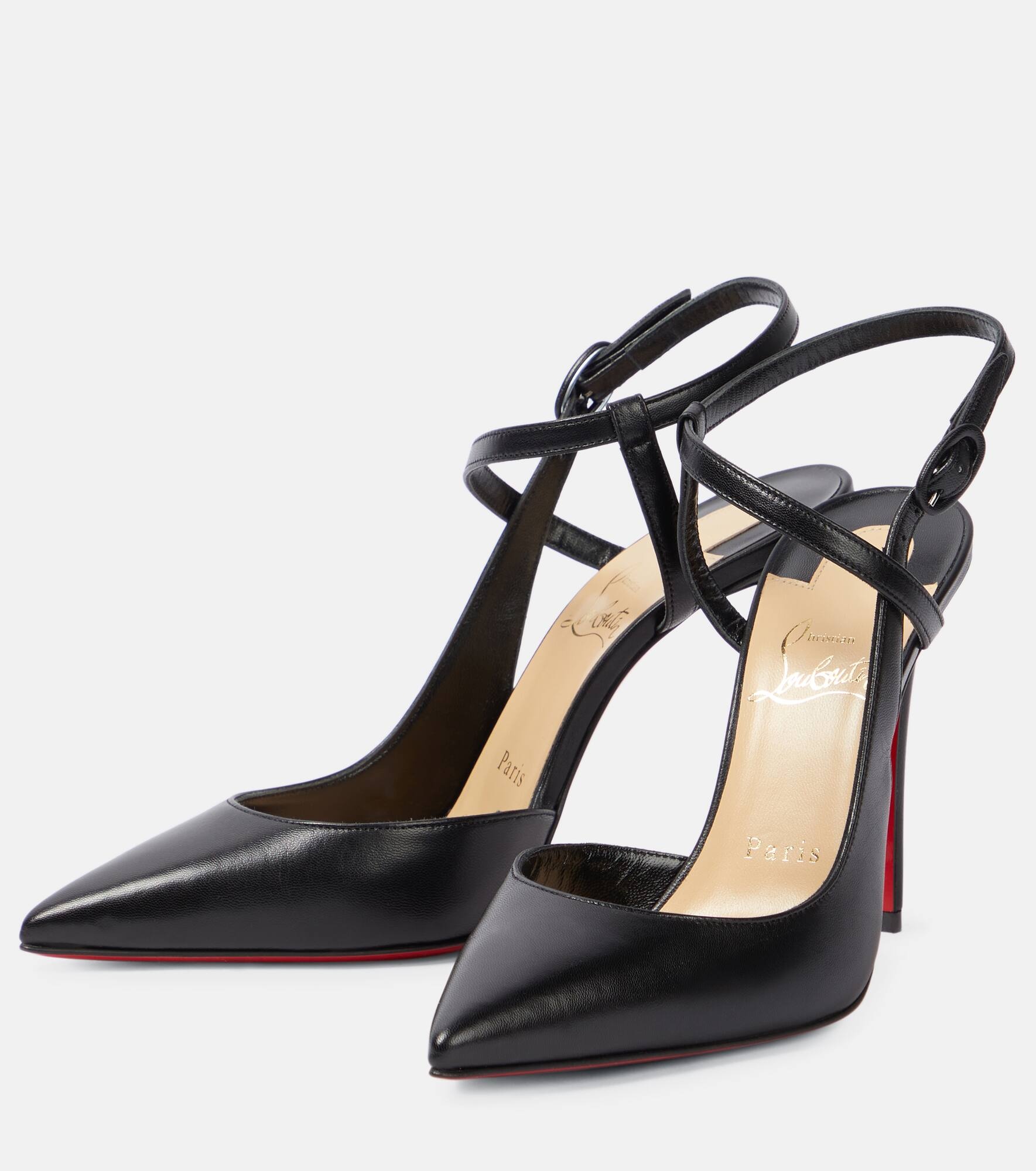 Jenlove leather slingback pumps - 5