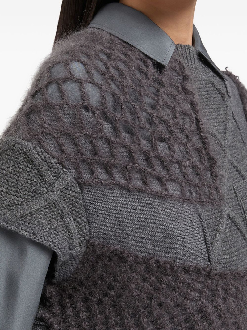 patchwork-design sweater 4