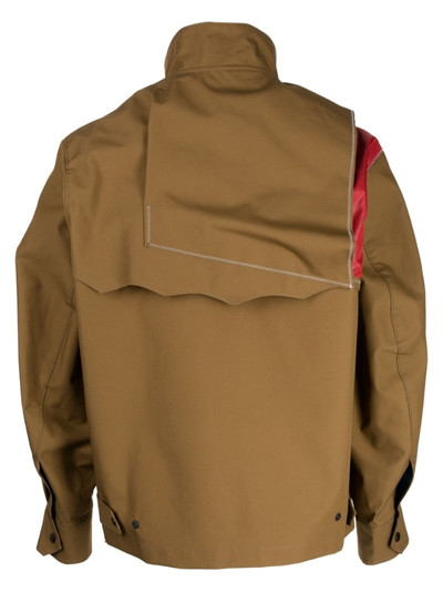 Kolor asymmetric lightweight jacket outlook