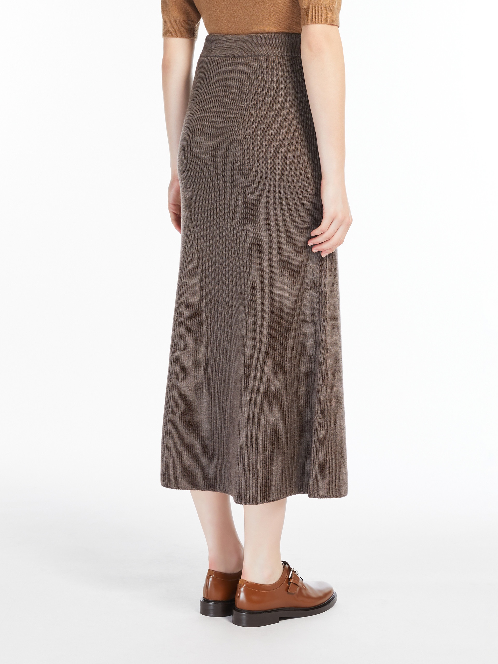AGILE Wool flared skirt - 4