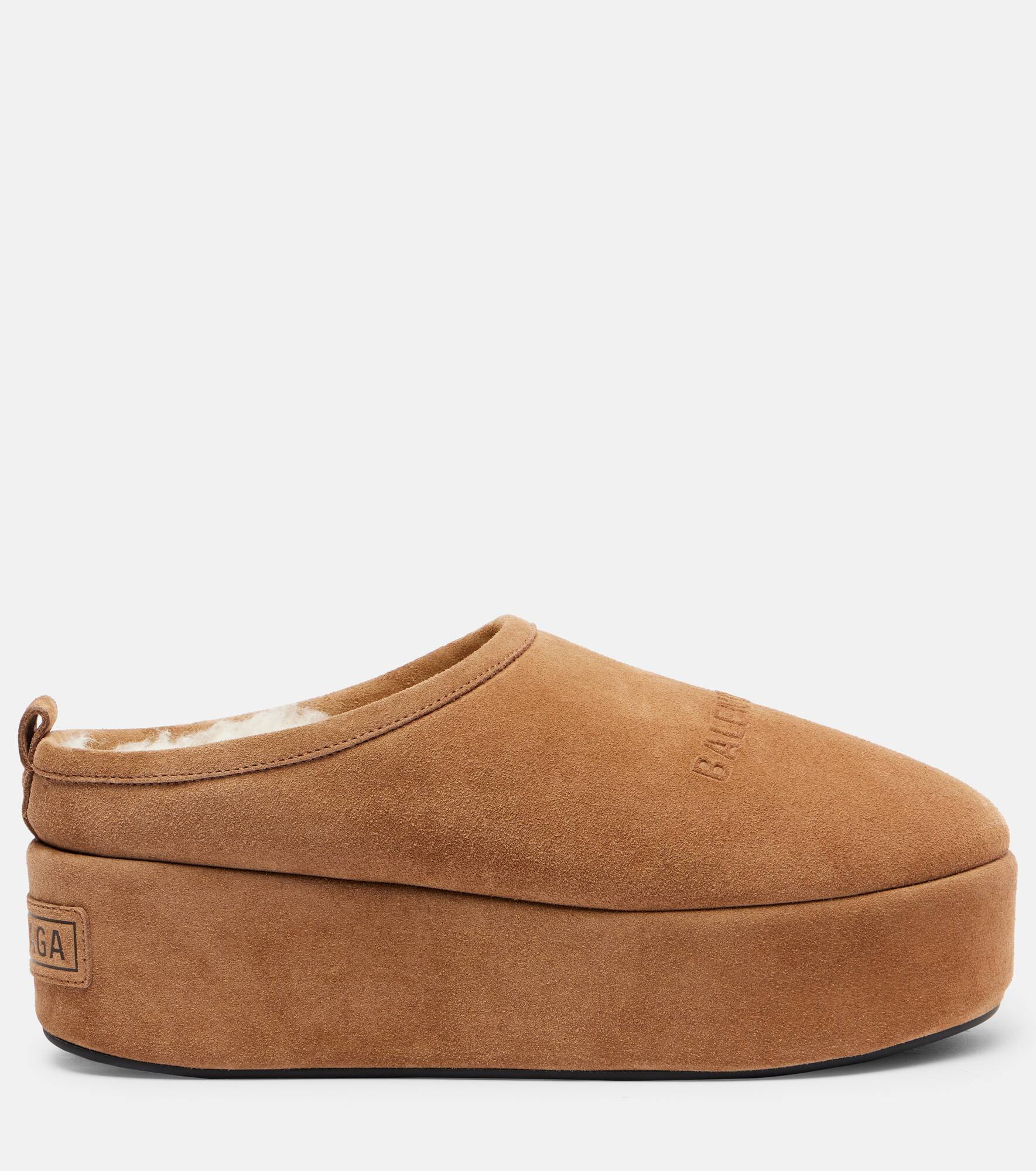 Alaska suede platform mules - 4