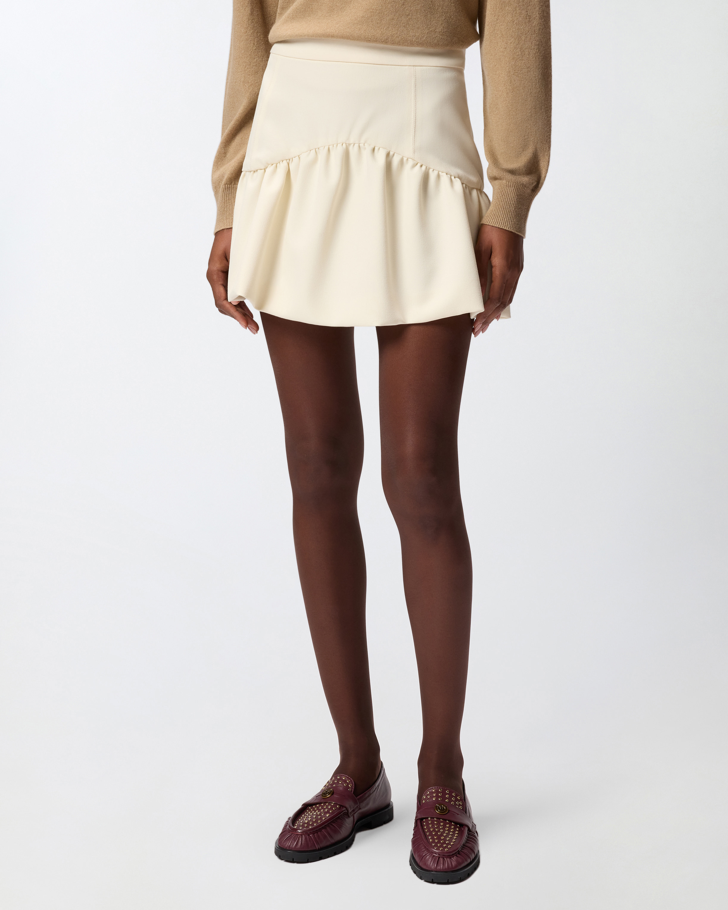 MINI SKIRT WITH FLOUNCE - 3