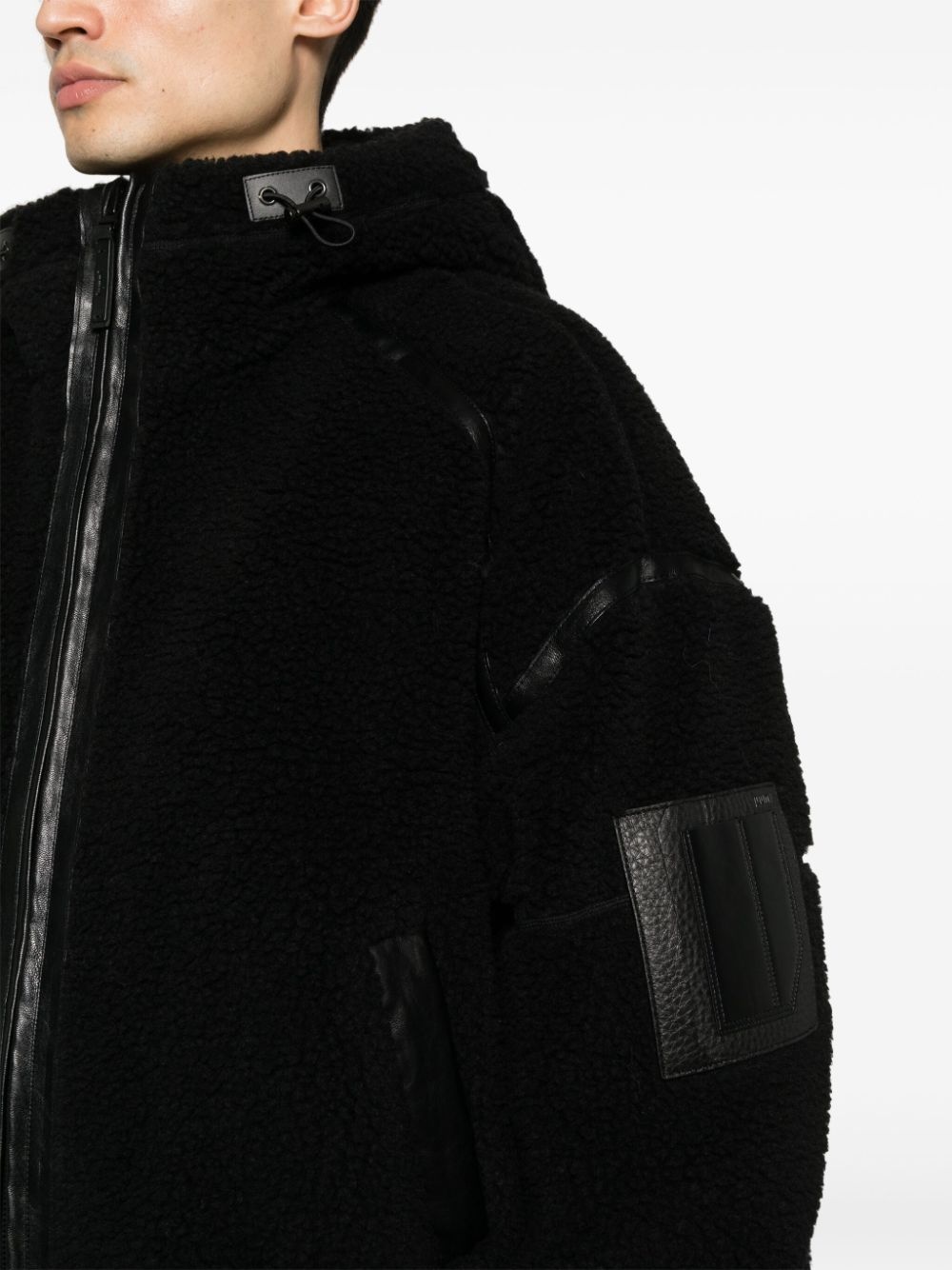 faux-shearling hooded jacket - 5
