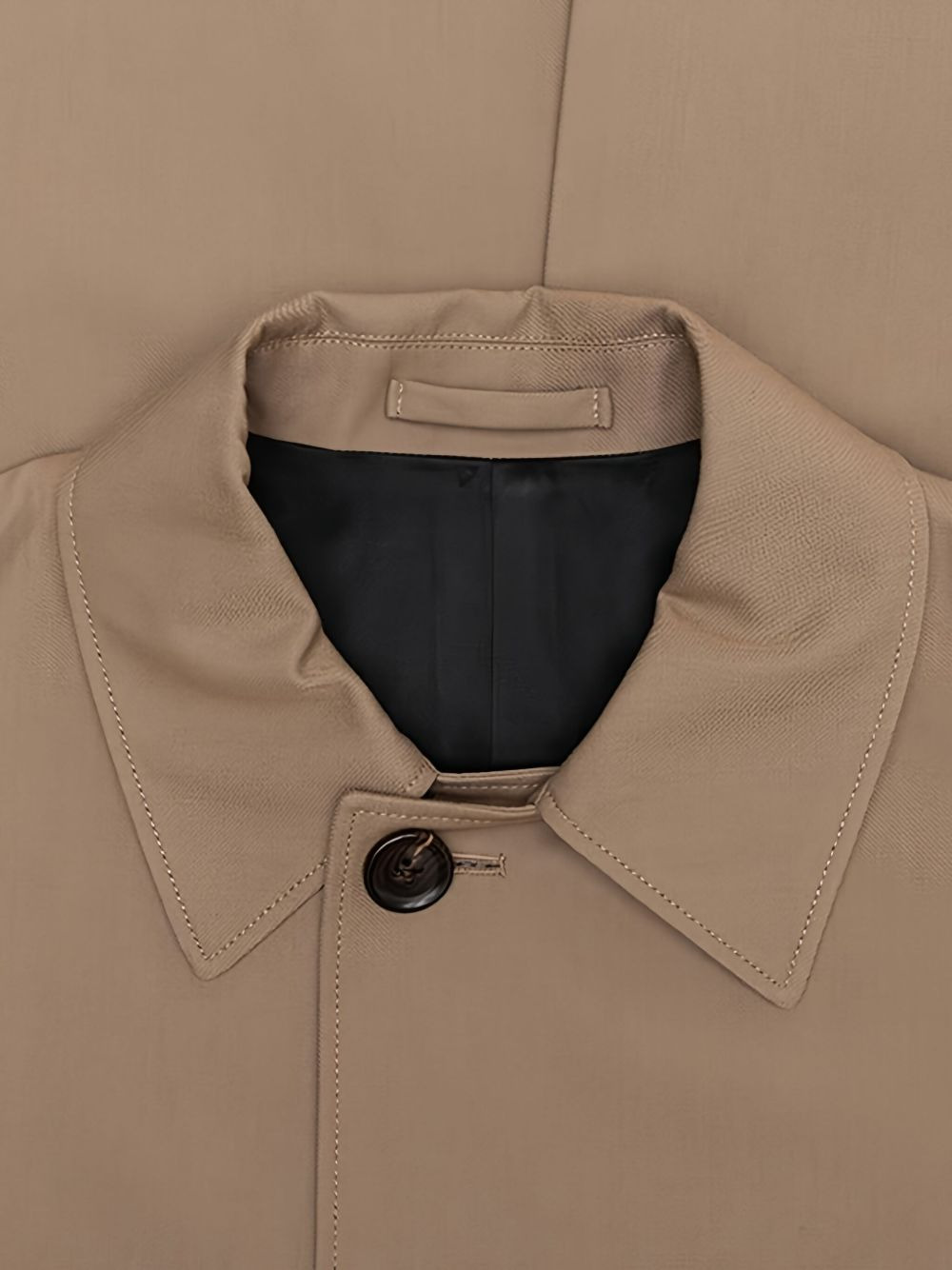 button-fastening coat - 4