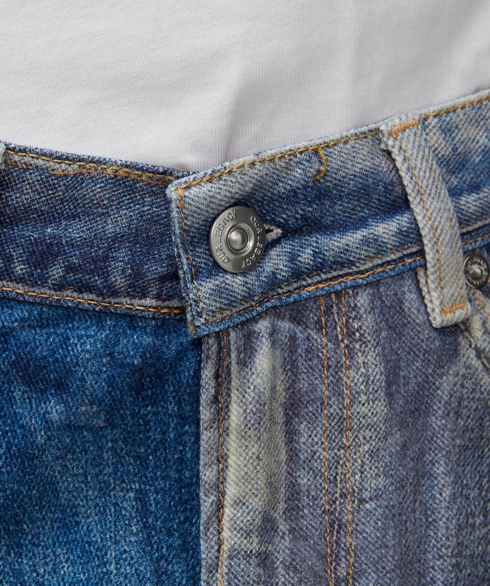 Denim third cuts jean - 5