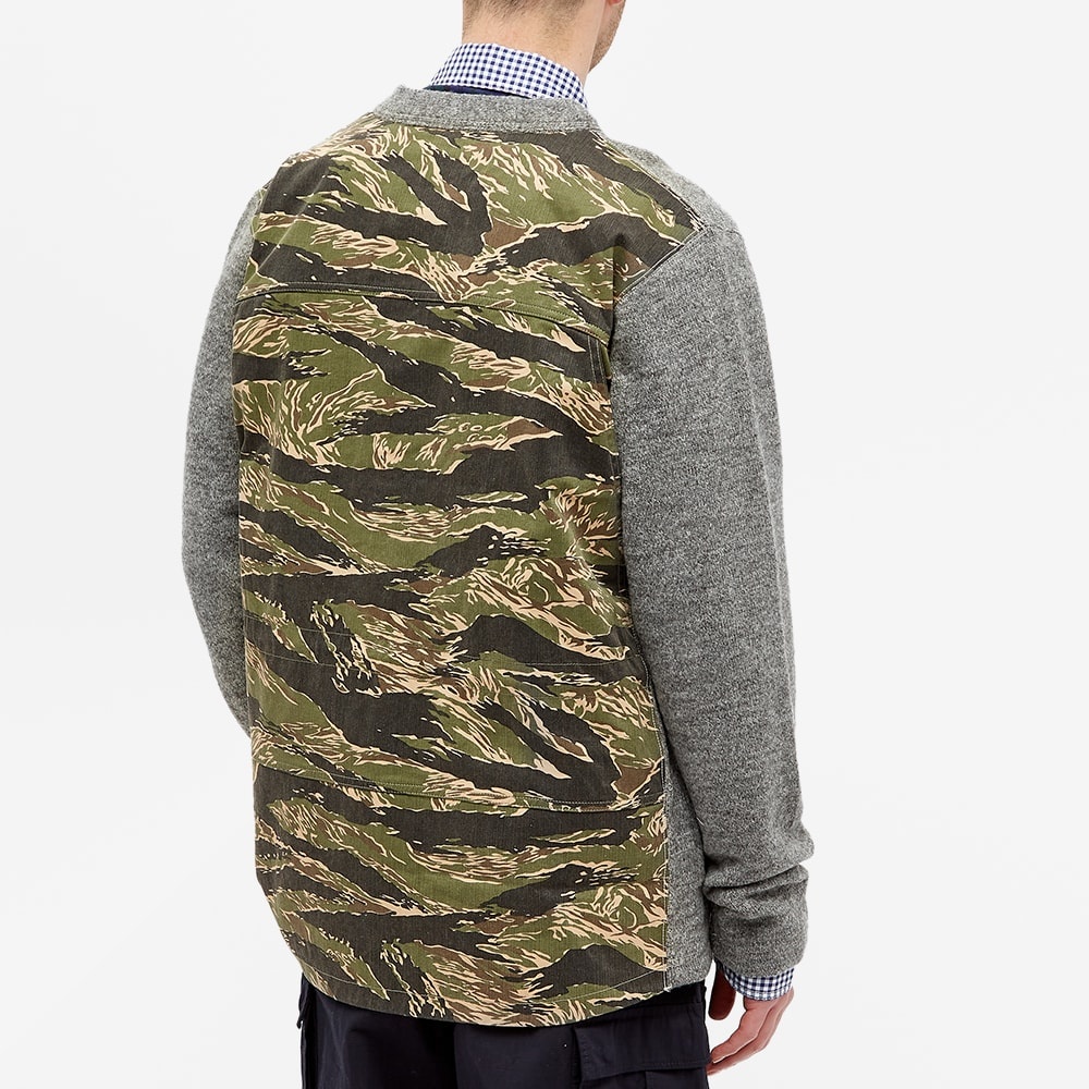 Junya Watanabe MAN Camo Back Detail Cardigan - 5