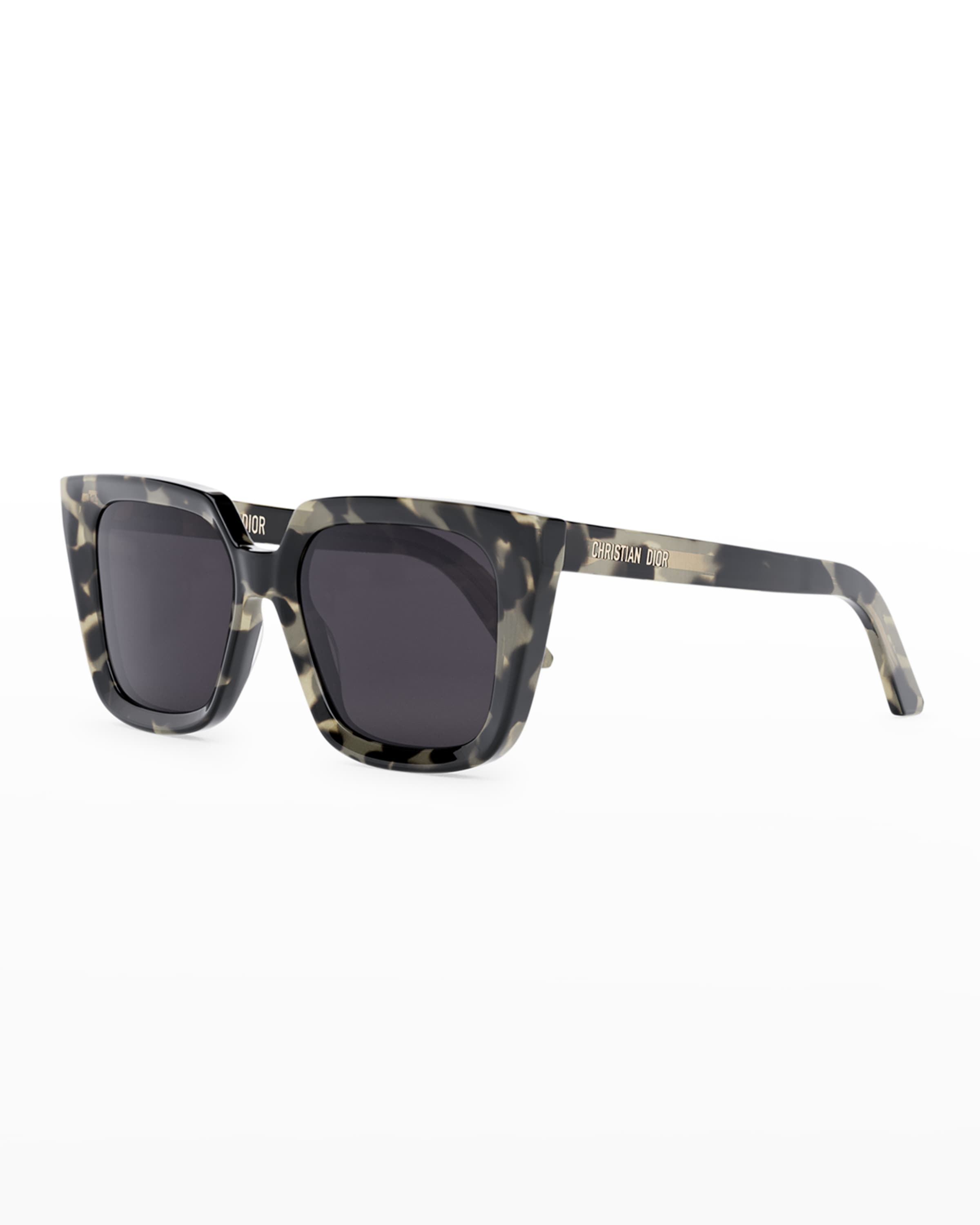 Beveled Square Acetate Sunglasses - 1