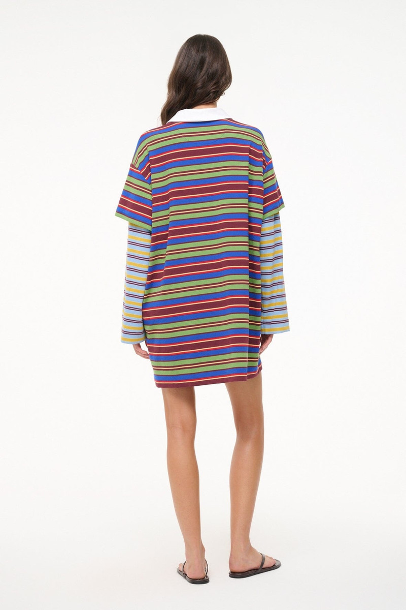 STAUD IVAR DRESS SPECTRUM STRIPE/LINUS STRIPE 4