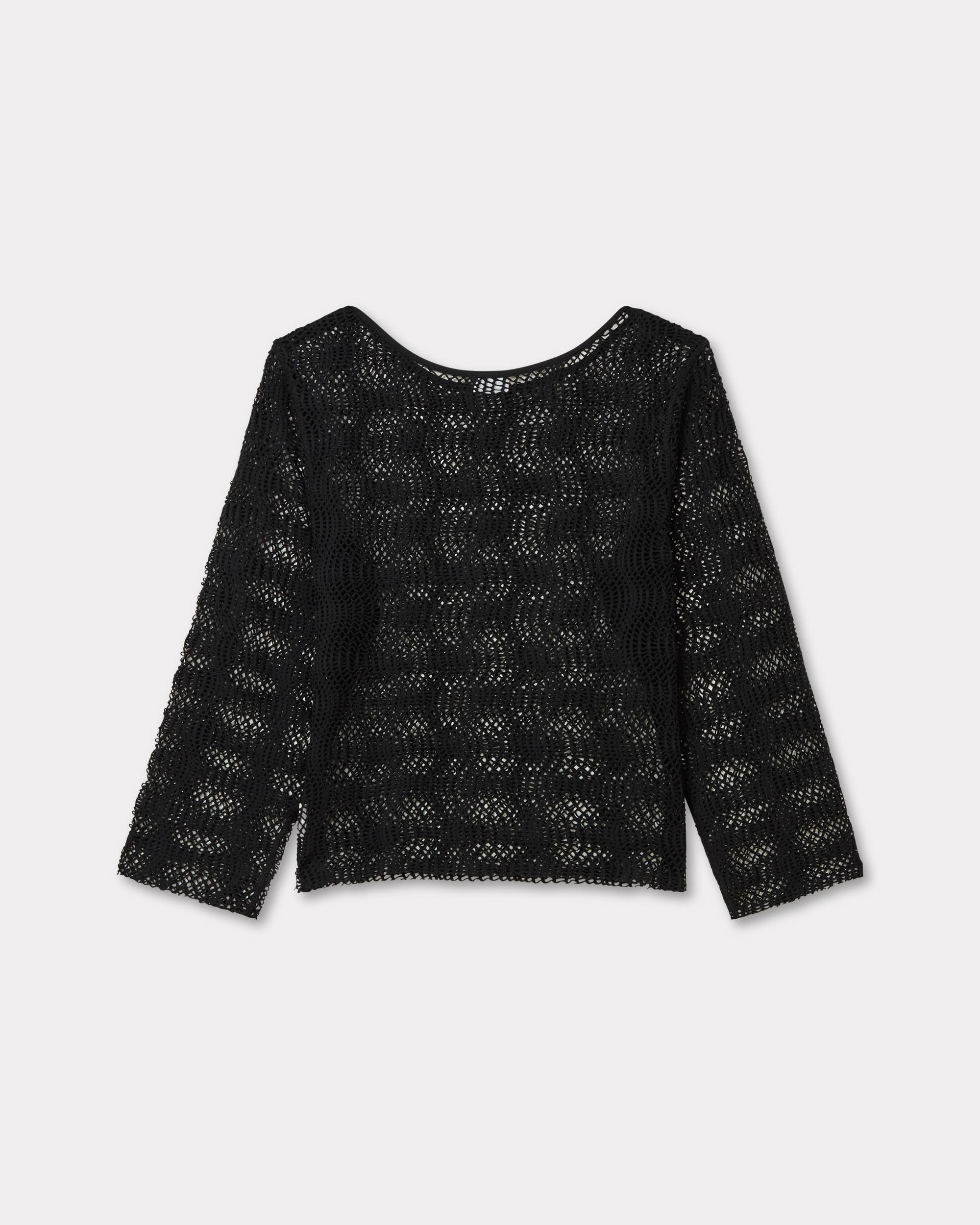 Long sleeves top in fishnet mesh - 2