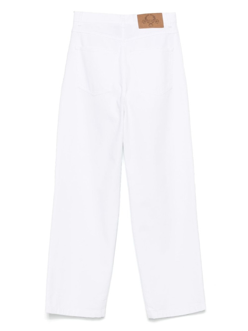 Moschino pleat-detailing jeans outlook